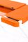 Cosimo Desk with Orange Glossy Lacquered Top by Marco Zanuso Jr. for Adentro, Image 7