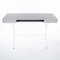 Cosimo Desk with Grey Glossy Lacquered Top and White Lacquered Frame by Marco Zanuso Jr. for Adentro 7