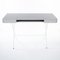 Cosimo Desk with Grey Glossy Lacquered Top and White Lacquered Frame by Marco Zanuso Jr. for Adentro, Image 7