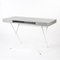 Cosimo Desk with Grey Glossy Lacquered Top and White Lacquered Frame by Marco Zanuso Jr. for Adentro 1