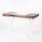 Cosimo Desk with Walnut Veneer and Glass Top by Marco Zanuso Jr. for Adentro, Image 1