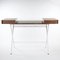 Cosimo Desk with Walnut Veneer and Glass Top by Marco Zanuso Jr. for Adentro, Image 2