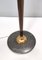 Vintage Opaline Glass and Brass Floor Lamp with Marble Base, 1950s 12