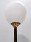 Vintage Opaline Glass and Brass Floor Lamp with Marble Base, 1950s, Image 6