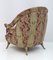 Art Deco Style French Brass and Fabric Armchairs, 1950s, Set of 2, Image 3