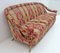 French Art Deco Style Brass and Fabric Sofa, 1950s 4