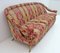 French Art Deco Style Brass and Fabric Sofa, 1950s, Image 4