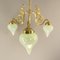 French Brass Chandelier, France, 1910s 5