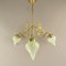 French Brass Chandelier, France, 1910s 9