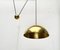 Vintage Postmodern German Hollywood Regency Brass Model Solan Counterweight Pendant by Florian Schulz, 1980s 9