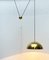 Lámpara colgante modelo Solan alemana posmoderna vintage de latón con contrapeso de Florian Schulz, años 80, Imagen 10