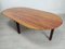 Red Travertine Coffee Table, 1970s 4