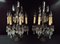 Große antike Girandole Tischlampen mit Kristallen, Frankreich, 2 . Set 3