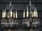 Lámparas de mesa Girandole antiguas grandes con cristales, Francia. Juego de 2, Imagen 11