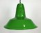 Industrial Italian Green Factory Hanging Lamp, 1970s 8