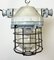 Industrial Bunker Ceiling Light with Iron Cage from Elektrosvit, 1970s 9