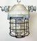 Industrial Bunker Ceiling Light with Iron Cage from Elektrosvit, 1970s, Image 9