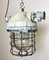 Industrial Bunker Ceiling Light with Iron Cage from Elektrosvit, 1970s 7