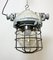 Industrial Bunker Ceiling Light with Iron Cage from Elektrosvit, 1970s 10