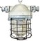 Industrial Bunker Ceiling Light with Iron Cage from Elektrosvit, 1970s 1