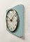 Horloge Murale Turquoise Vintage de Weimar Electronic, Allemagne de l'Est, 1970s 3