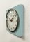 Reloj de pared de Alemania del Este vintage en turquesa de Weimar Electronic, años 70, Imagen 3