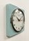 Horloge Murale Turquoise Vintage de Weimar Electronic, Allemagne de l'Est, 1970s 5