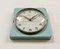 Vintage Turquoise East German Wall Clock from Weimar Electronic , 1970s 6