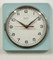 Horloge Murale Turquoise Vintage de Weimar Electronic, Allemagne de l'Est, 1970s 7