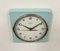Horloge Murale Turquoise Vintage de Weimar Electronic, Allemagne de l'Est, 1970s 4