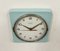 Vintage Turquoise East German Wall Clock from Weimar Electronic , 1970s 4