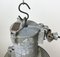 Lámpara colgante industrial de aluminio fundido en gris, años 60, Imagen 6