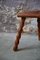 Farmhouse Tripod Stool in Wood, 1940s 5