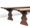 Large French Provincial Oak Farm Table with Two Matching Benches, 1900s, Set of 3, Image 10