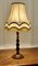 Lámpara de mesa de roble torneado, años 20, Imagen 5