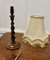 Lámpara de mesa de roble torneado, años 20, Imagen 2