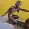 Figurine Art Déco Dame avec Faune par P. Sega, 1920s-1930s 2