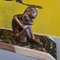Figurine Art Déco Dame avec Faune par P. Sega, 1920s-1930s 5