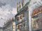 J. Austin, Impressionist City View, Huile sur Toile, 1890-1910, Encadrée 3
