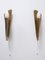 Mid-Century Moderne Wandlampen aus Messing, Deutschland, 1950er, 2er Set 5