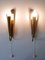 Mid-Century Moderne Wandlampen aus Messing, Deutschland, 1950er, 2er Set 4