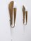 Appliques Murales Mid-Century Moderne en Laiton, Allemagne, 1950s, Set de 2 10