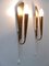 Mid-Century Modern Brass Wall Lights, Germany, 1950s, Set of 2 12