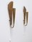 Appliques Murales Mid-Century Moderne en Laiton, Allemagne, 1950s, Set de 2 14