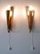 Mid-Century Modern Brass Wall Lights, Germany, 1950s, Set of 2, Image 6