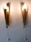 Mid-Century Modern Brass Wall Lights, Germany, 1950s, Set of 2 2