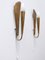 Mid-Century Modern Brass Wall Lights, Germany, 1950s, Set of 2, Image 11