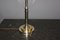 Large Art Deco Lamp in Nickel-Plated Brass and Opaline Glass 2