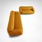 Canapés Sesann Bouclé Jaunes par Gianfranco Frattini pour Cassina, 1970s, Set de 2 6