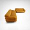 Canapés Sesann Bouclé Jaunes par Gianfranco Frattini pour Cassina, 1970s, Set de 2 2